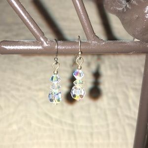 Small crystal earrings
